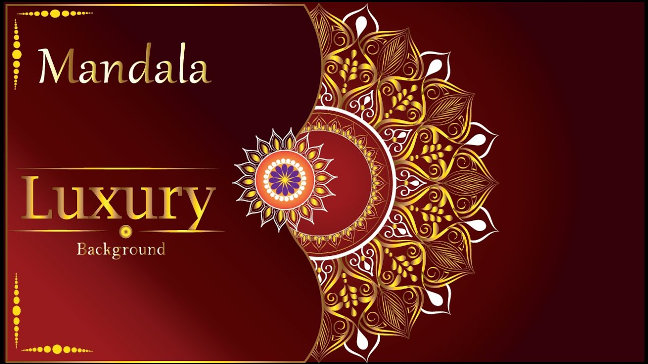 Create Simple Luxury Mandala Background || From Archii's Creation