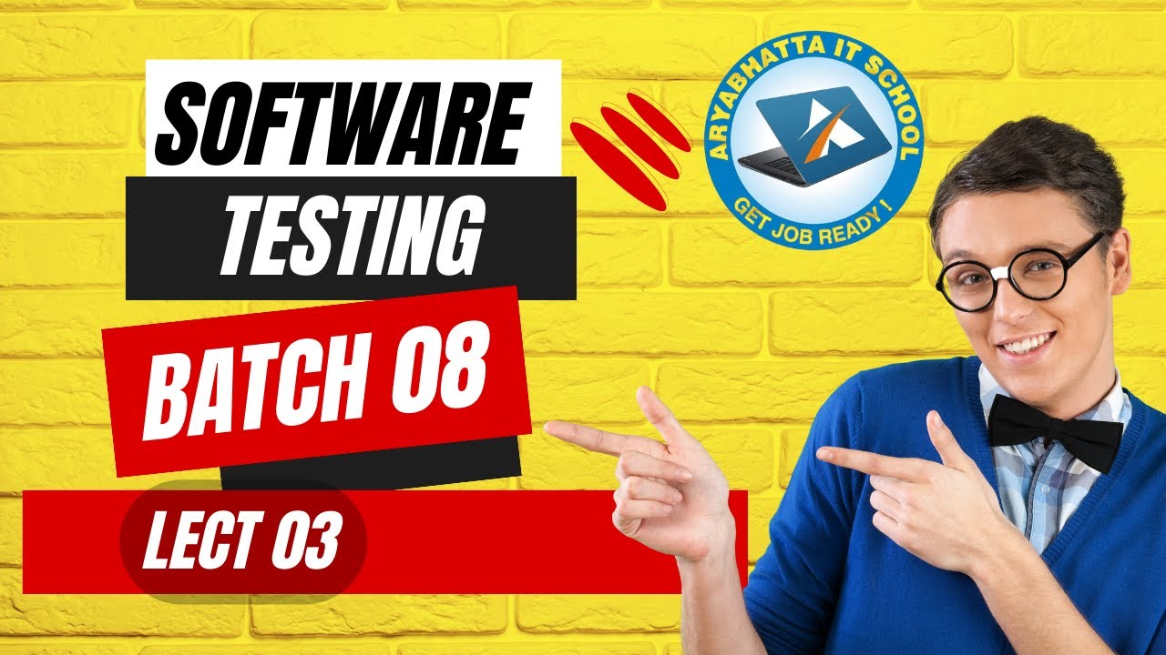 Software Testing-8 | 05-06-24 | Lect 03 | Automation Testing | Manual Testing
