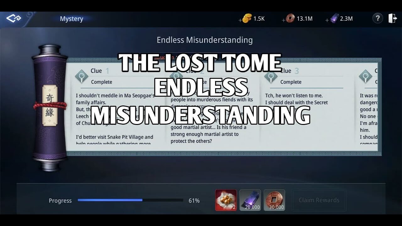Endless Misunderstanding - MIR4 - Mystery Quest
