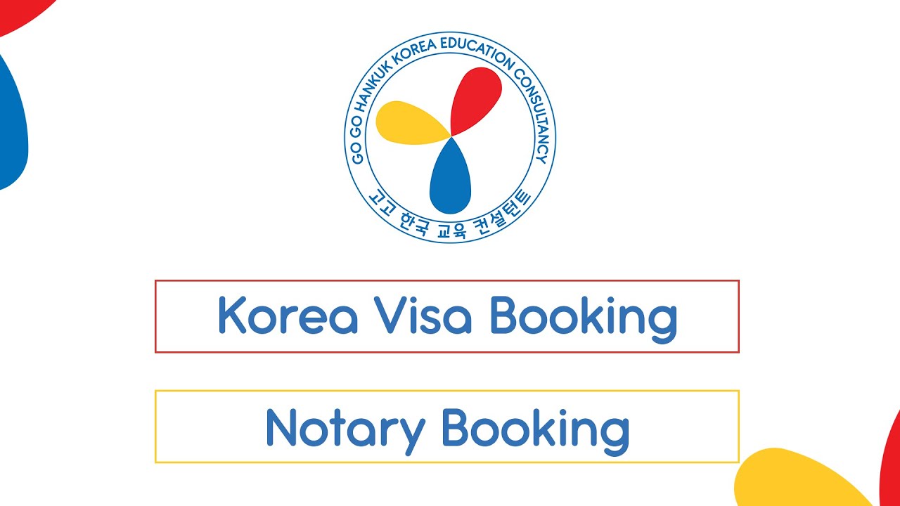 Korea Visa Booking and Notary Booking Non - Membership Login