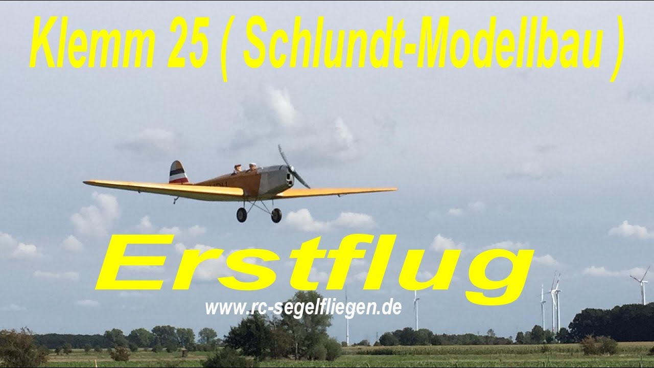 Klemm 25 Erstflug Maidenflight Schlundt-Modell