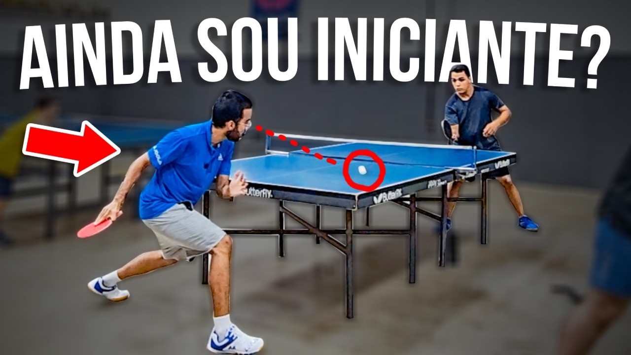Depois desse treino eu sinto que vou deixar de ser iniciante no tênis de mesa!