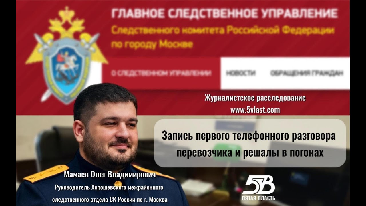 Решала в погонах из СК Москвы Мамаев против предпринимателя из Тамбова