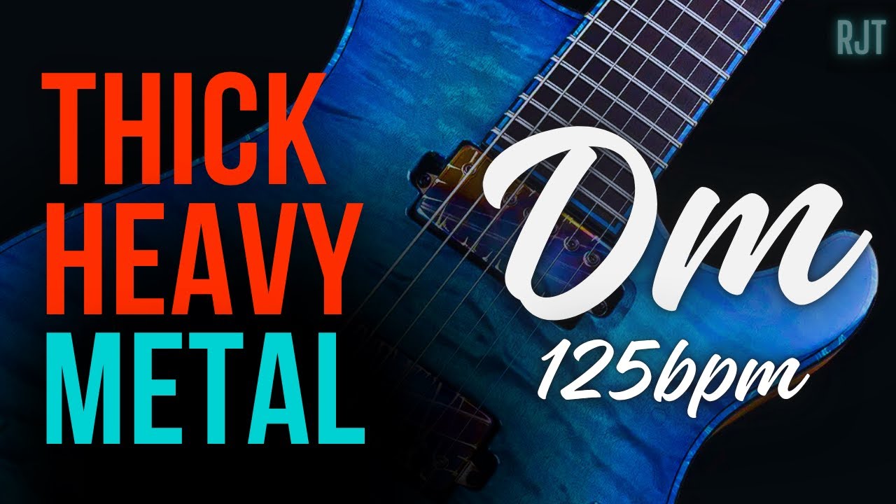 Thick Heavy Metal Hard Rock Guitar Backing Track In D Minor