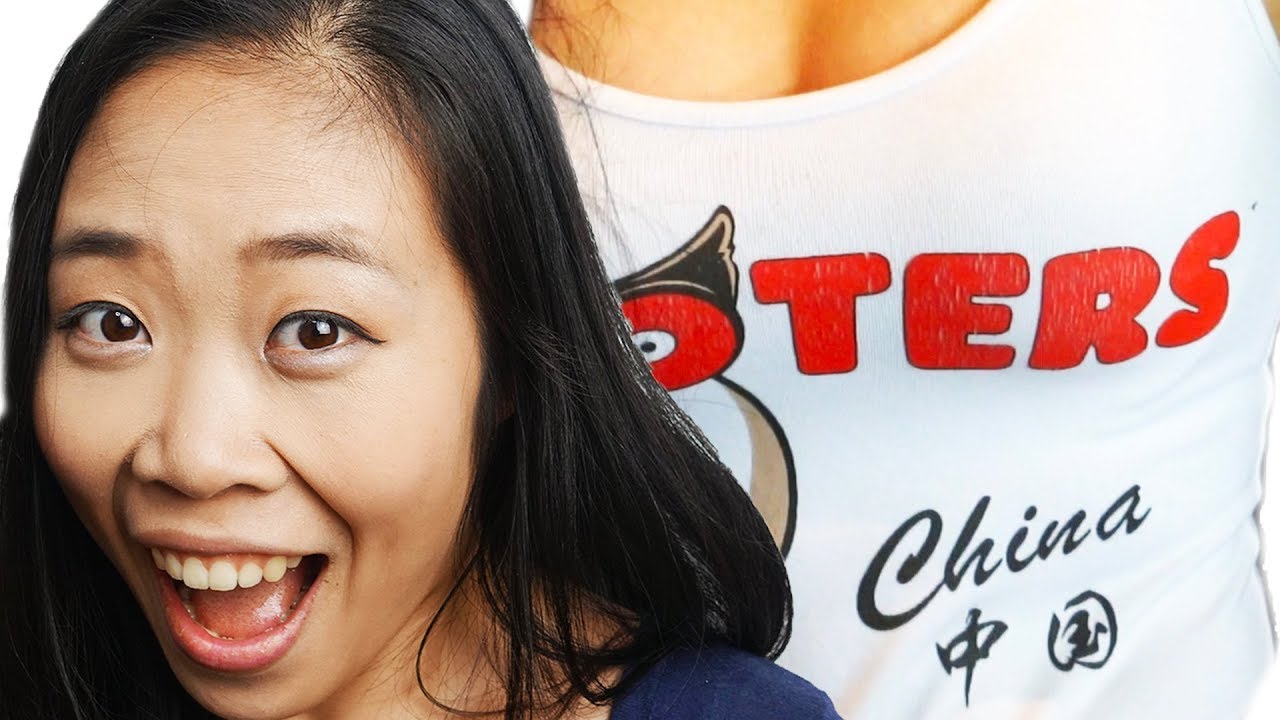Chinese Girl Tries HOOTERS For the First Time