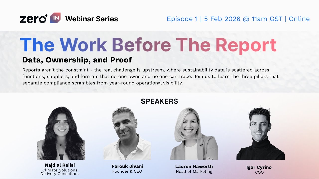 2026 Webinars - Episode 1 - The Work Before The Report