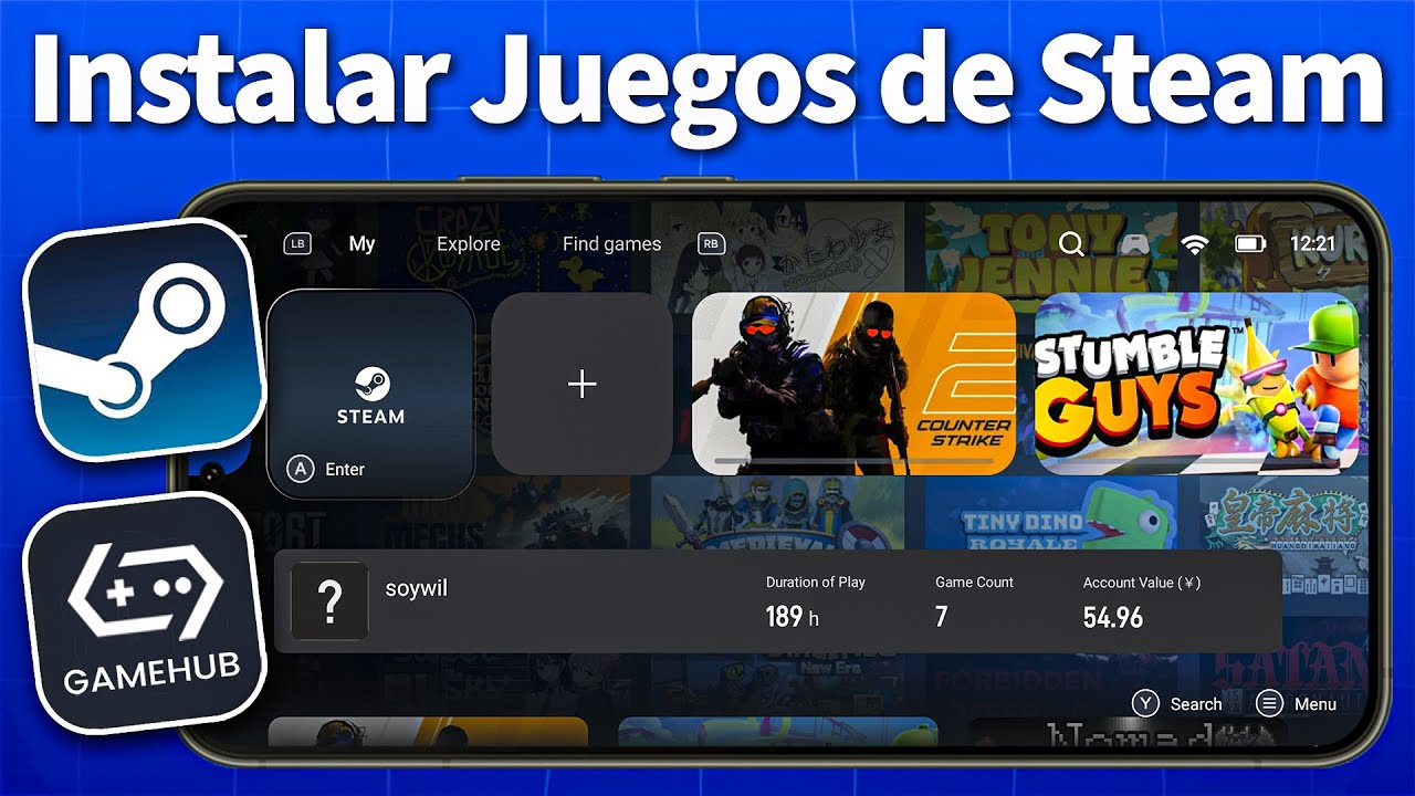 Como Instalar JUEGOS de STEAM en Android ✅ Guia Completa🔥