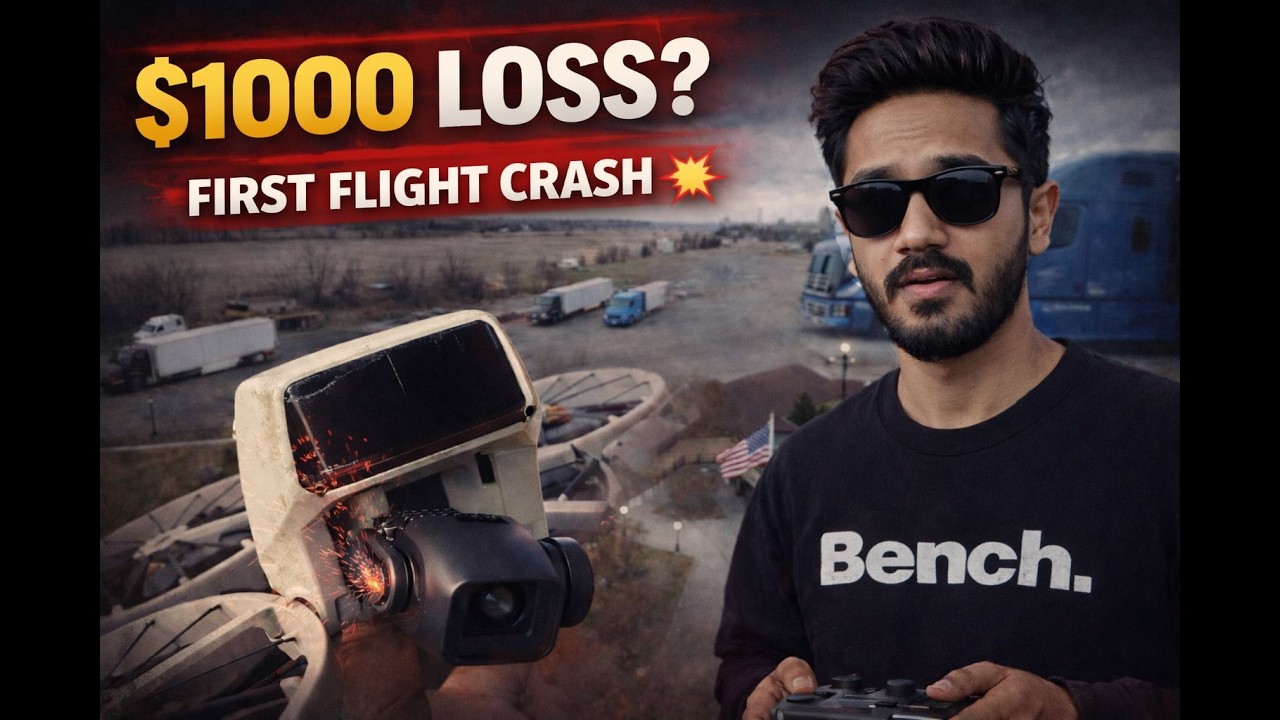 $1000 Drone Pehli Flight Mein Hi Crash?! 😳💥 | Punjabi Trucker | Vlog 04