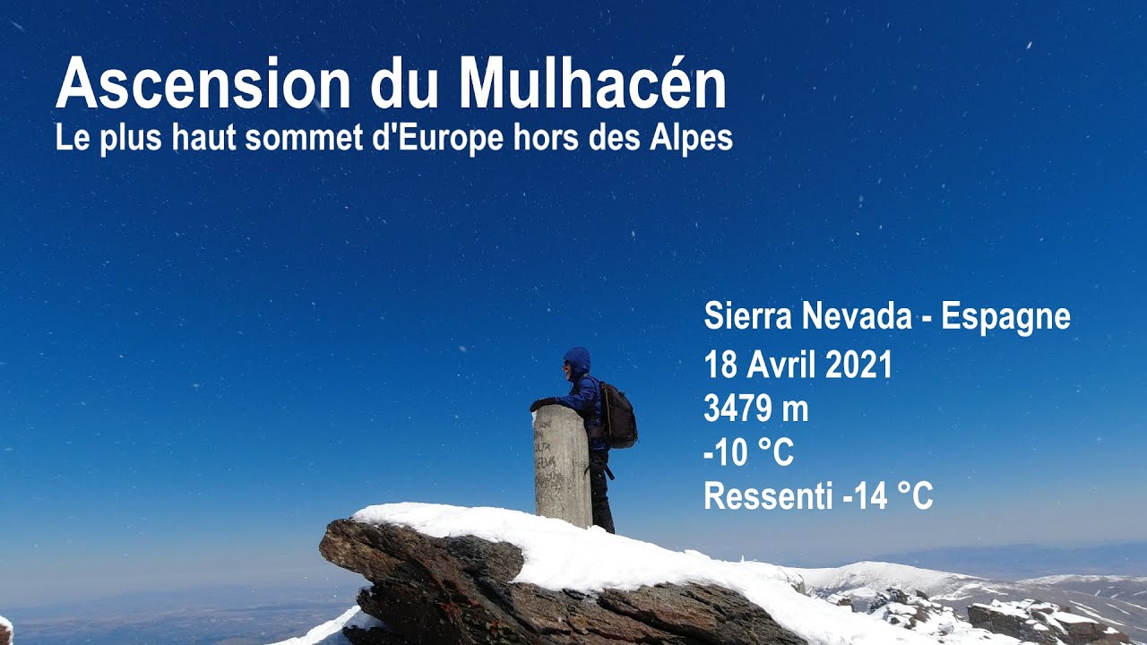 Ascension du Mulhacén, le plus haut sommet d'Espagne 3479 m.