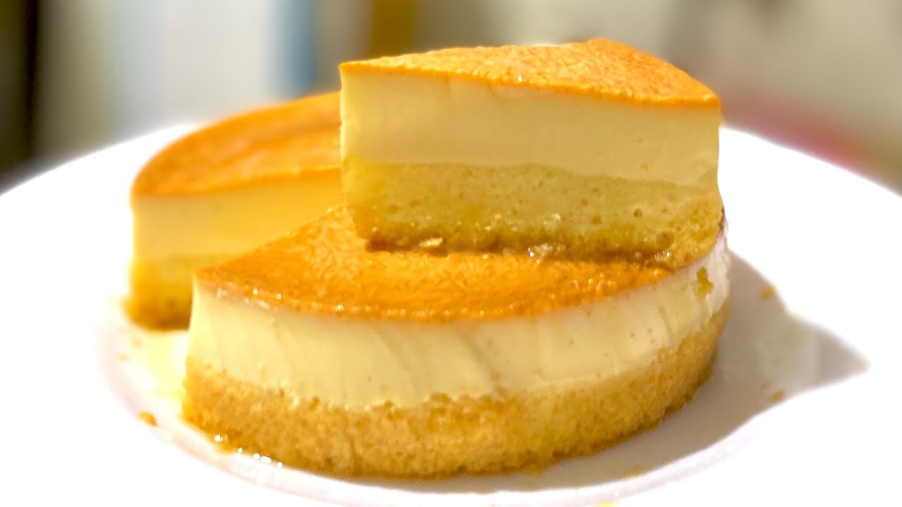 Bánh flan gato mềm mịn nướng lò thủy tinh