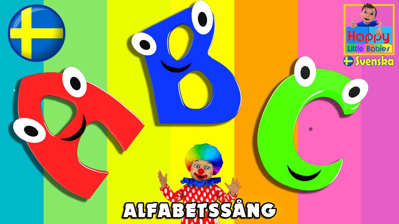 Alfabetssång ABC på svenska  | Svenska Barnsånger | Barnsånger på svenska