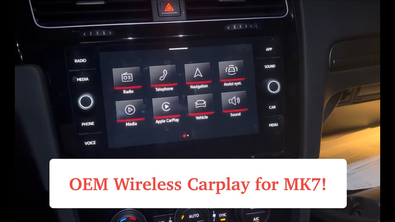 Обзор Volkswagen MIB3 Retrofit MK7 Golf/GTI/R (Wirelss Carplay!)