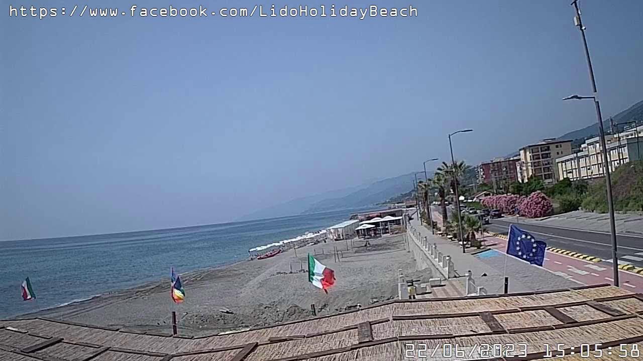 Webcam Diretta Live Streaming dal Lido Holiday Beach Paola CS Calabria italy
