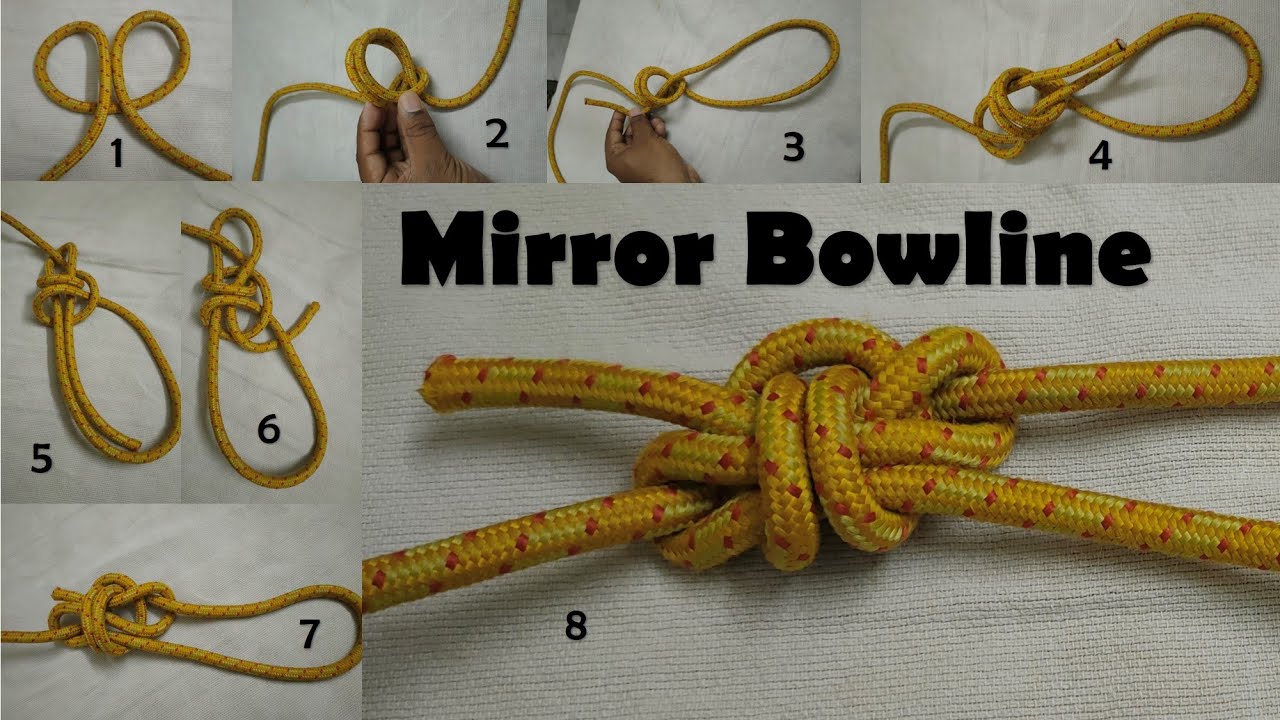 Mirror bowline | Bowline different types | Essential Knots | Learn knot in 30 Seconds