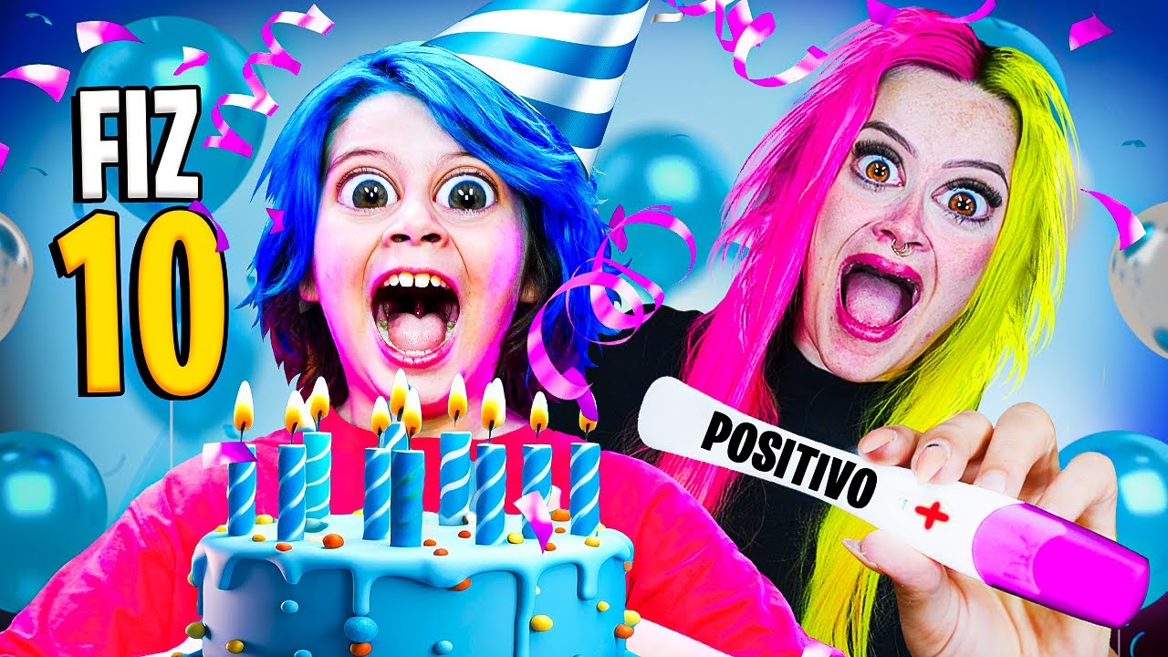 MEU ANIVERS&Aacute;RIO DE 10 ANOS 🎉 e MAIS 1 HORA com GRAVIDEZ E MALUQUICES 🤪