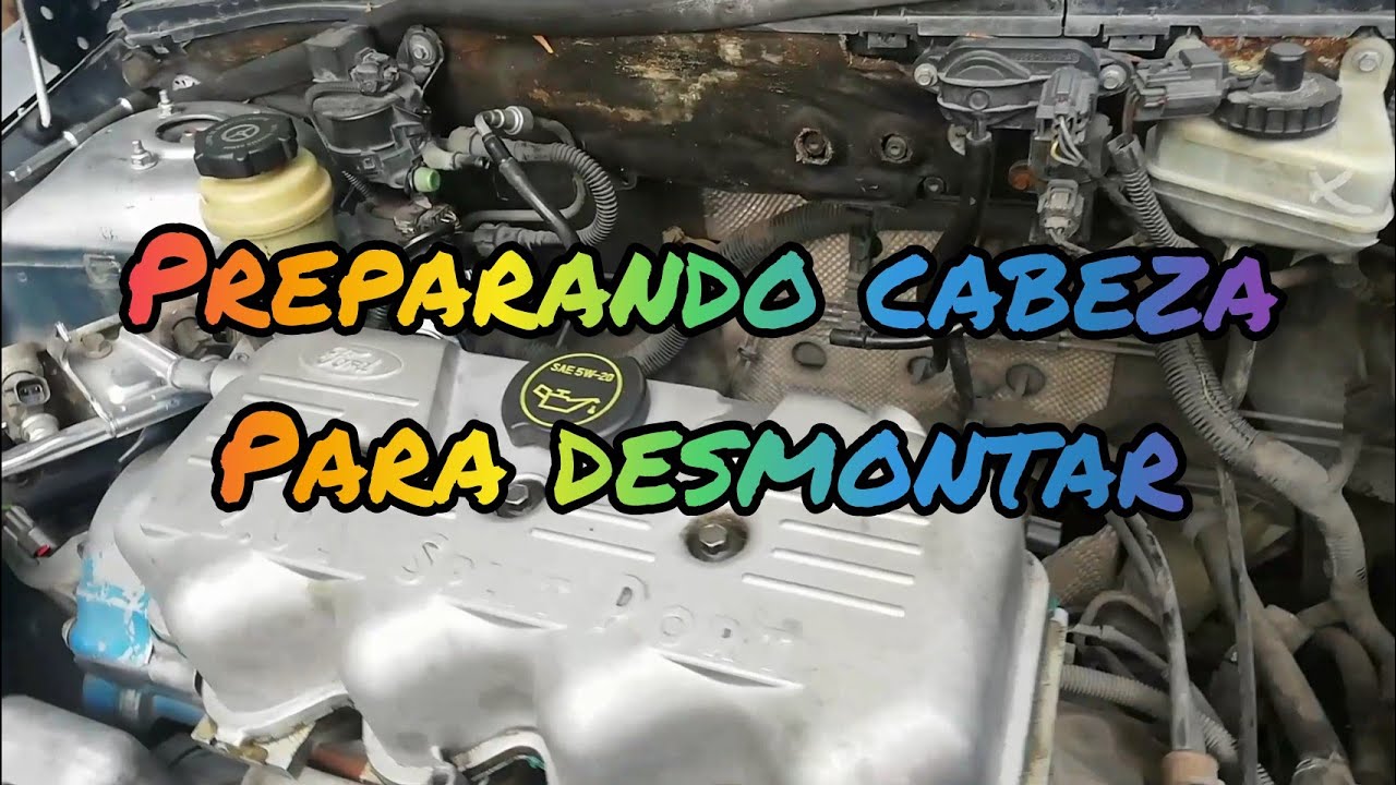 ford focus mk1, preparando para retirar cabeza, problema por asiento de válvula. Parte 2