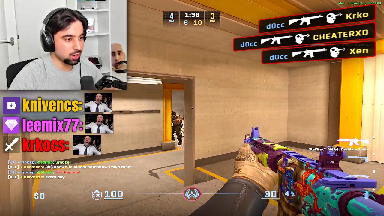 D0cC TRIES NEW GSYNC IN CS2...