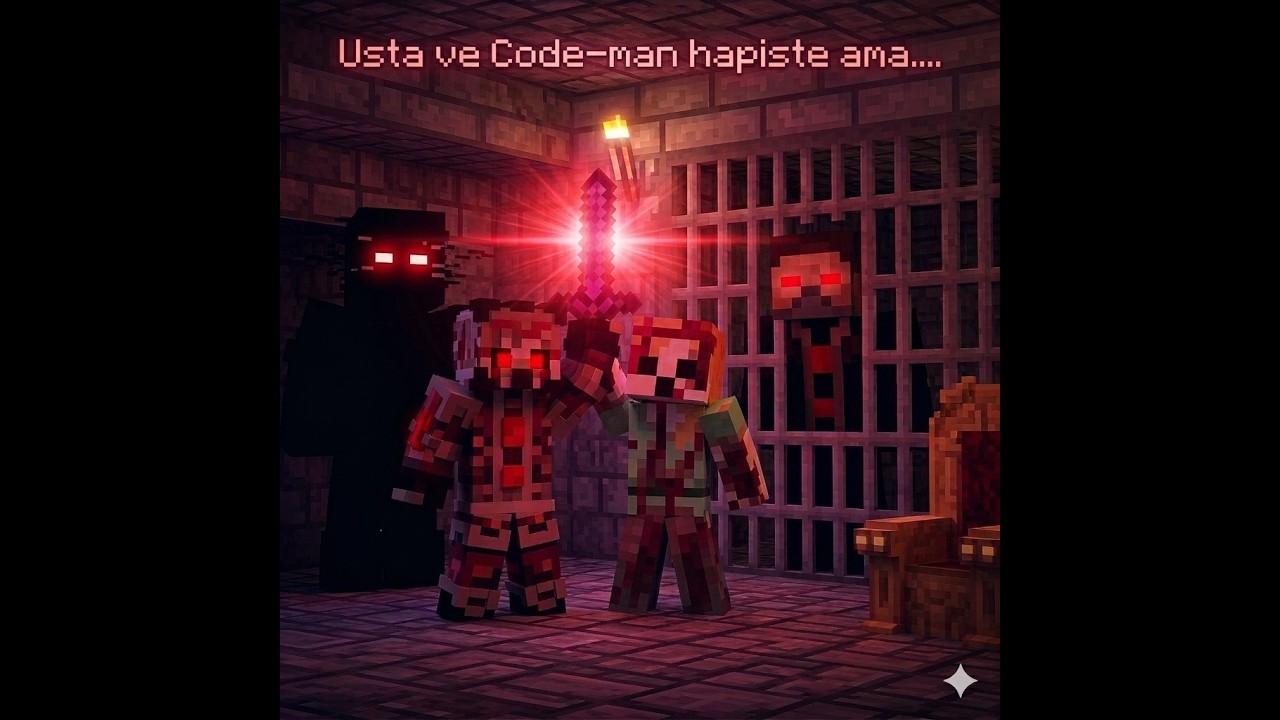 Minecraft Yüce usta ve Code-man hapiste ama....