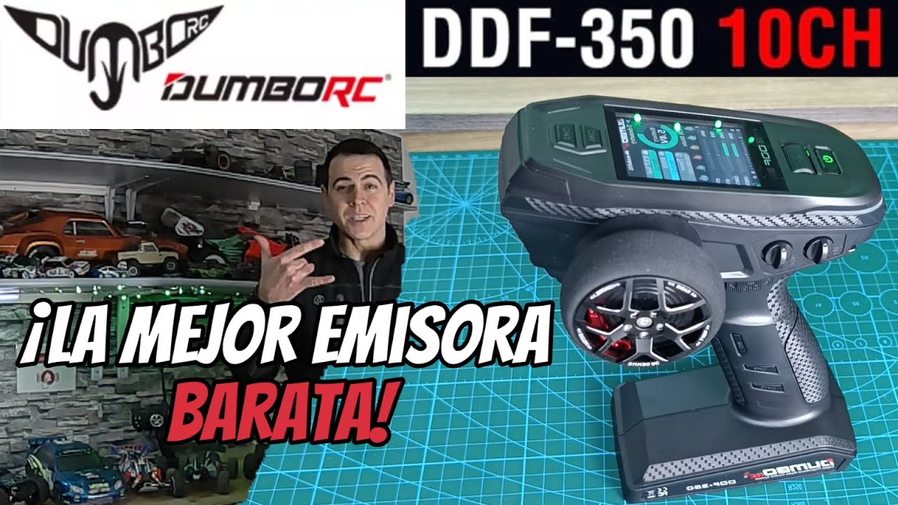 ¡La mejor Emisora barata! 🤑 Dumbo RC DDF350 🤩 Unboxing 📦 y Análisis 📊