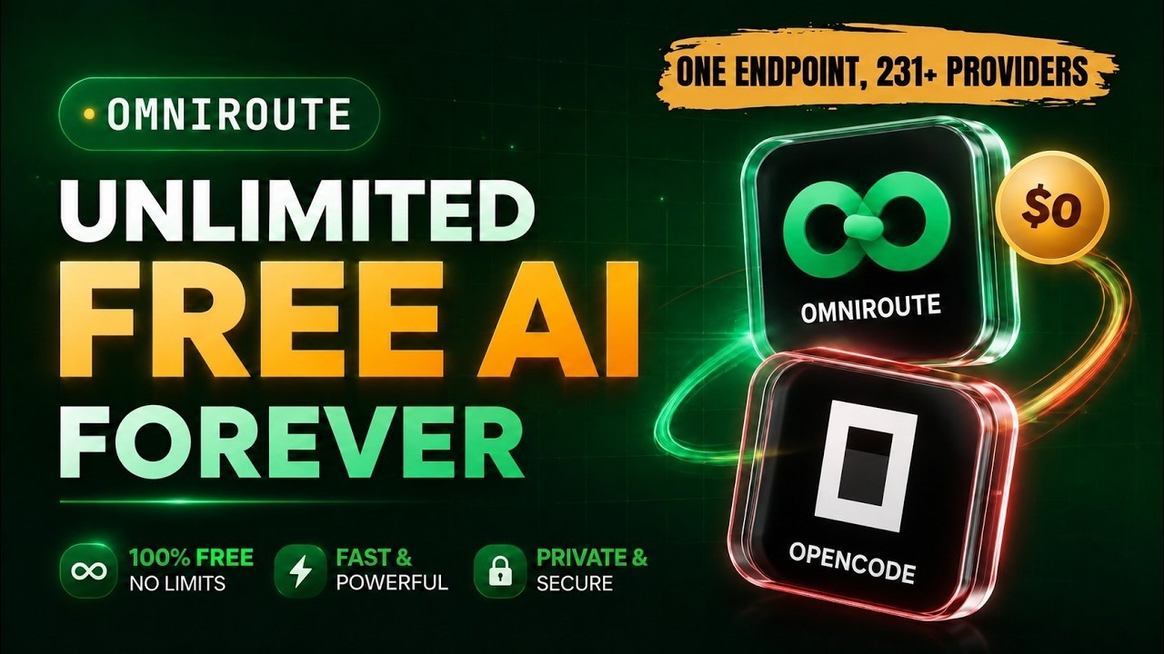 OmniRoute + OpenCode: 100% Free AI Coding Setup, Free AI Gateway - Claude Code Alternative Free