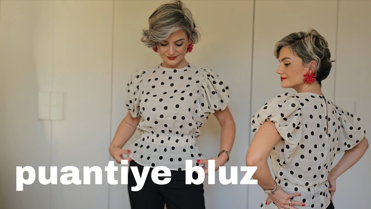 Puantiye Puf Kol Bluz Dikişi
