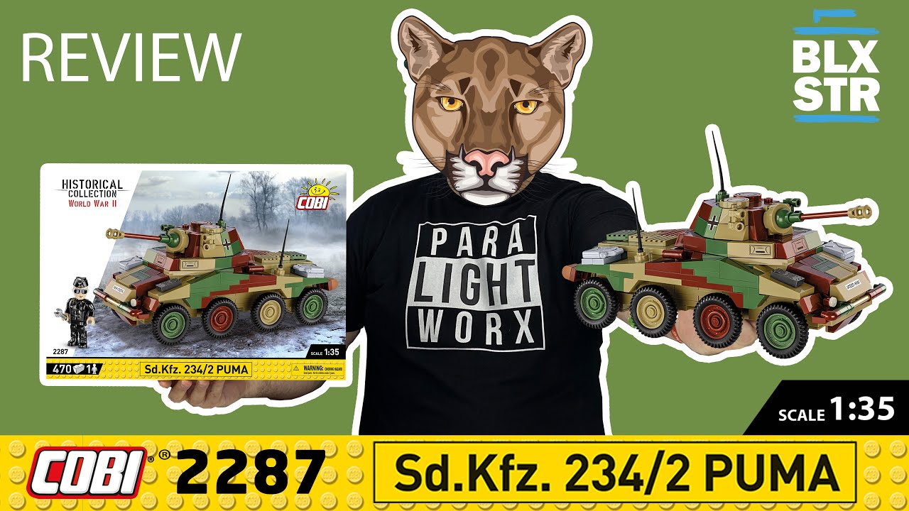 COBI 2287 Sd.Kfz. 234/2 PUMA 💥 Panzerspähwagen 💥 1:35  ▶️ REVIEW & HISTORY