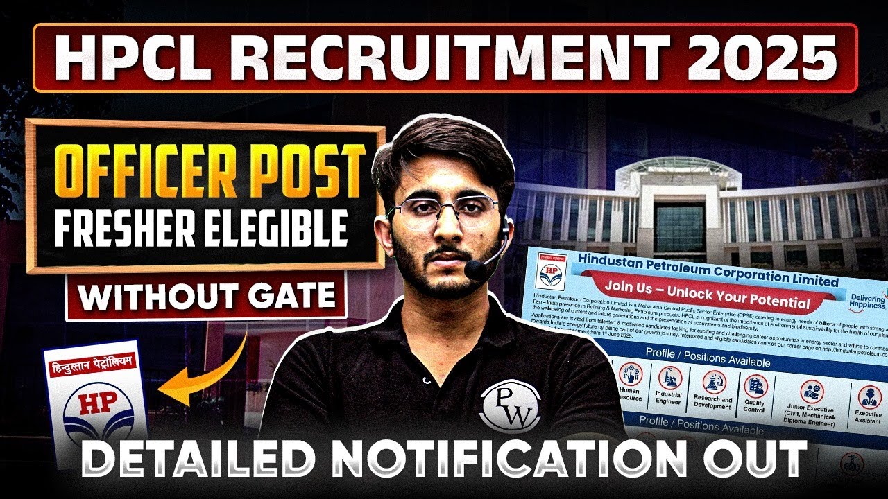 HPCL Recruitment 2025 Without GATE | Officer Post | Detailed Notification Out