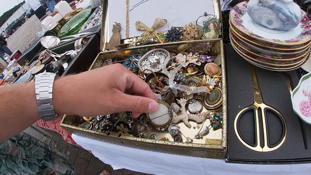 Ich finde Gold und Silber auf dem Flohmarkt!