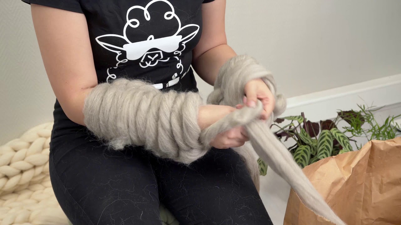 Gratis video; hoe brei je een deken met XXL lontwol!