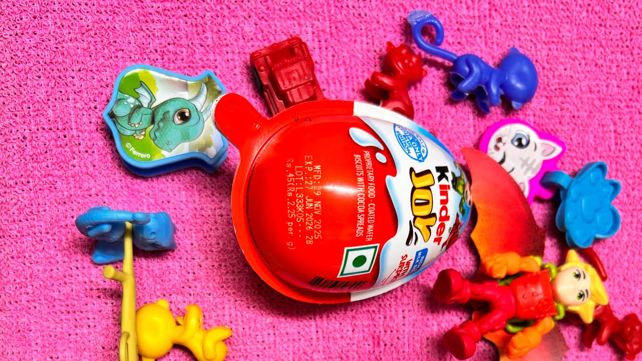 Kinder Joy 😍🥰 Unboxing New Toy 🧸 Sweet Candy 🍬 #ASMR #chocolate #candyopening 