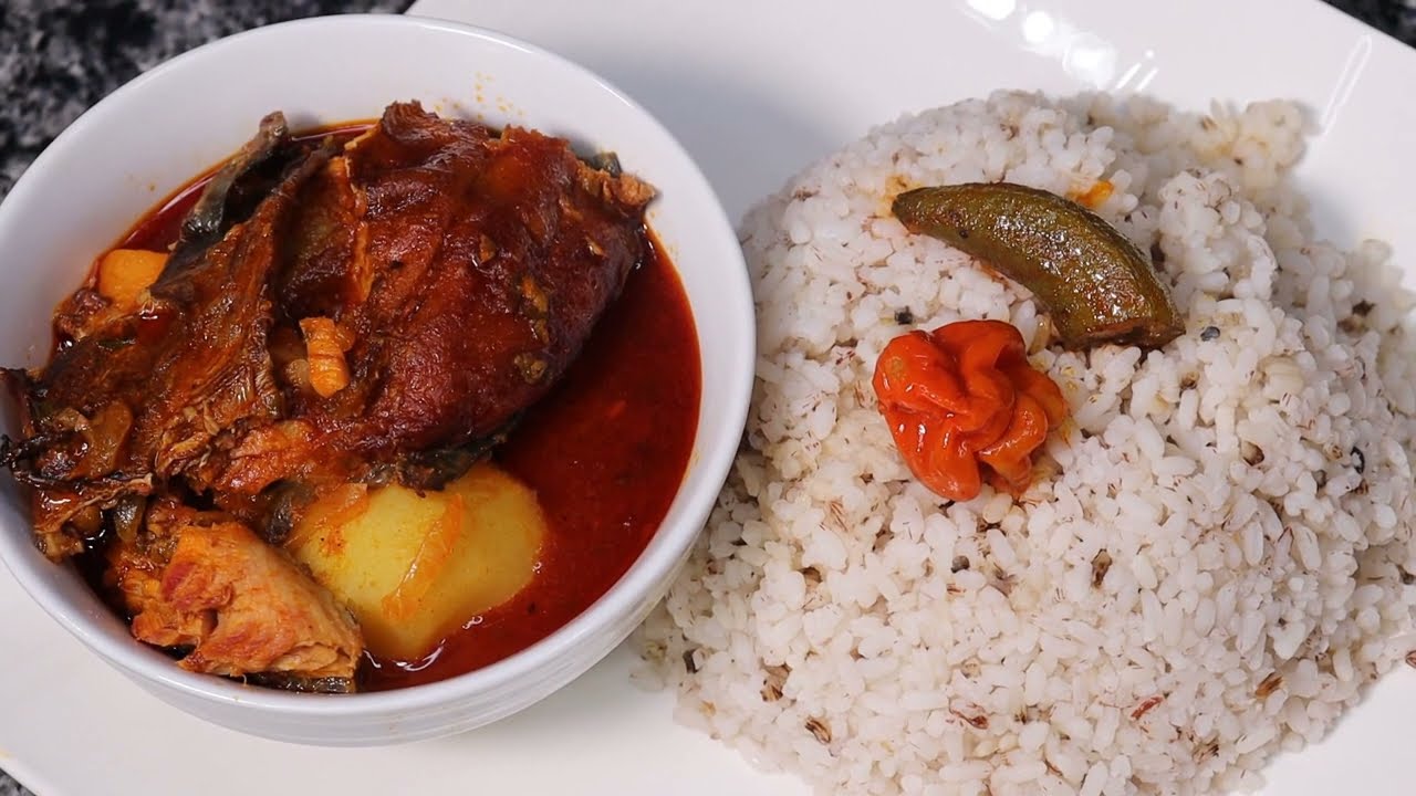 Smoked fish stew ( SOUPOU KONKO)