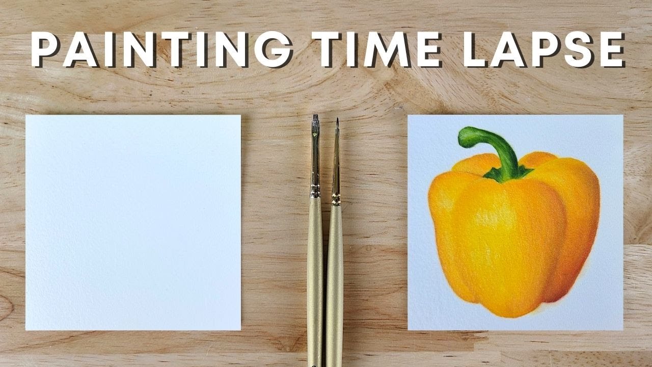 Bell Pepper Oil Painting | Still Life | Alla Prima