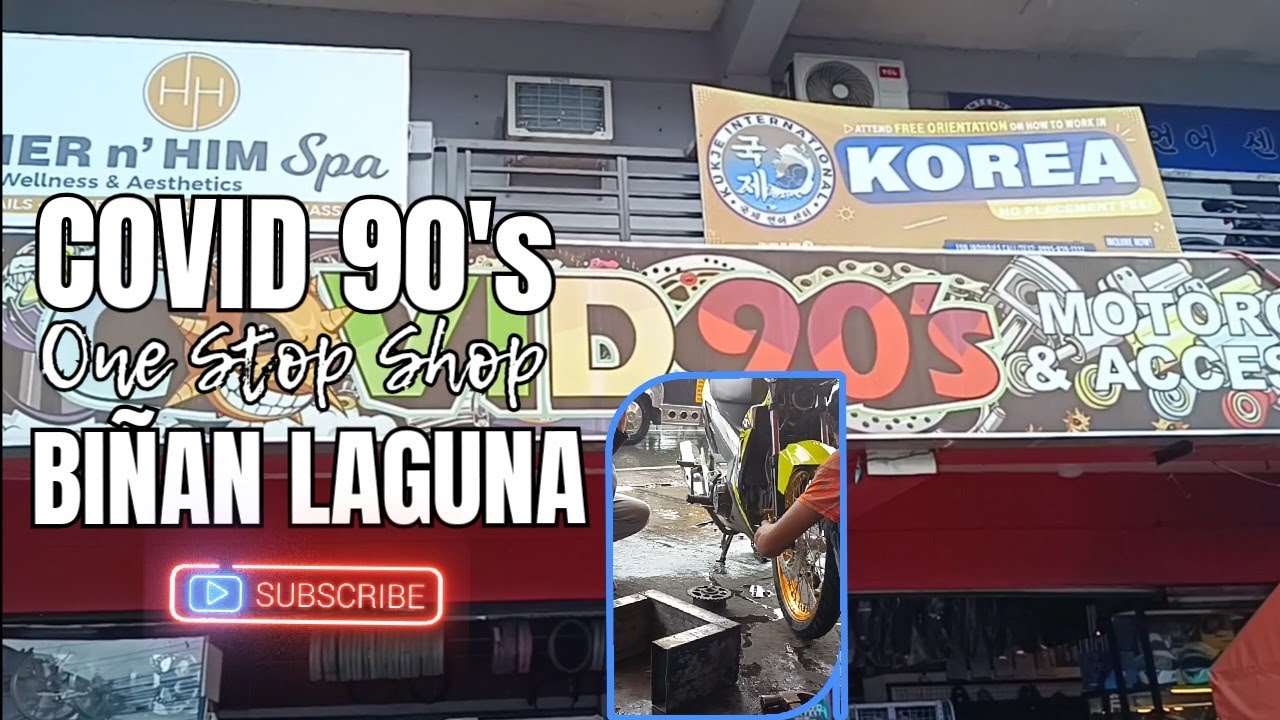 Motorcycle SHOP One STOP Biñan Laguna Po.🤪 || COVID90's MOTOR CYCLE SHOP 🤪