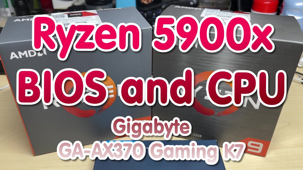 EP 069 - Gigabyte GA-AX370-Gaming K7 CPU upgrade from Ryzen 1700x to 5900x - BIOS updates and CPU.