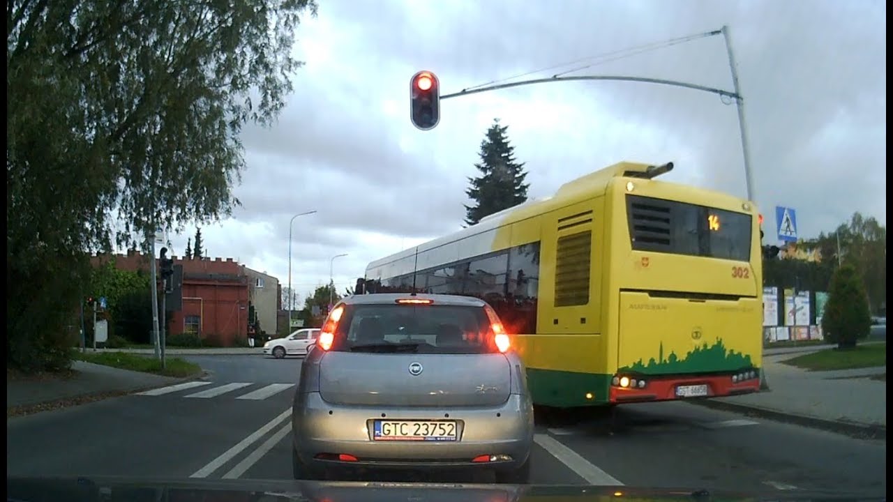 Chamskie zachowanie kierowcy autobusu - Starogard Gdański