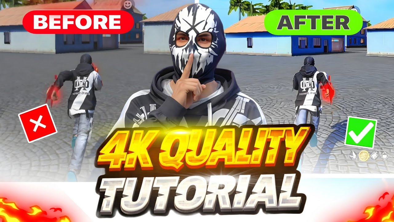 How to increase your video 4K Quality🔥 free fire video 