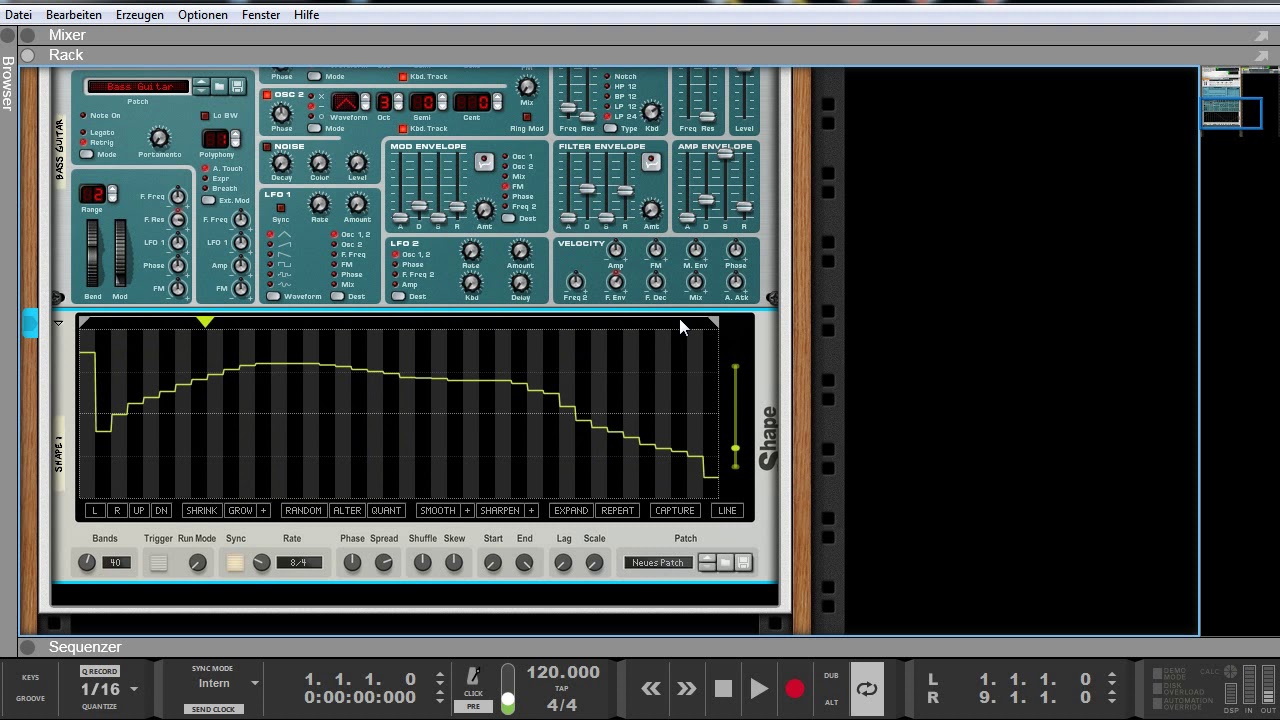 Shape LFO | Reason Studios (deutsch)