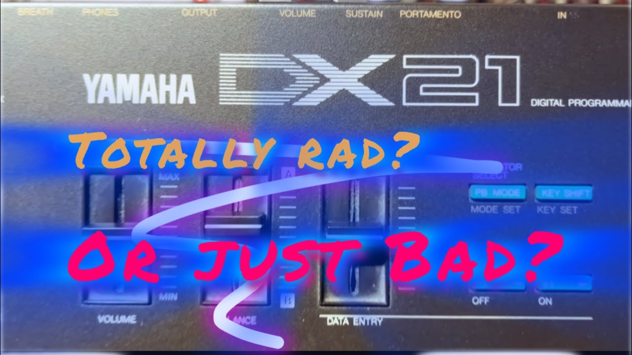 Yamaha DX 21 - FM Synthesizer from 1985 .  First look and thoughts on this 80s keyboard