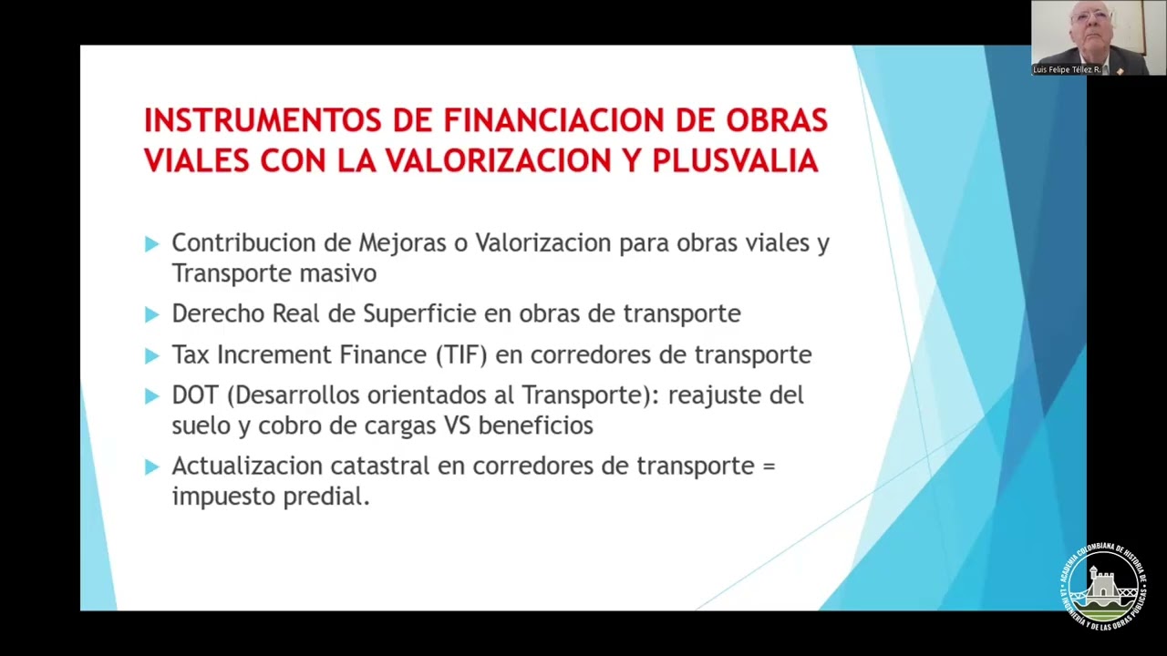 ACHIO - La valorización del suelo generada por las vías y el transporte masivo.