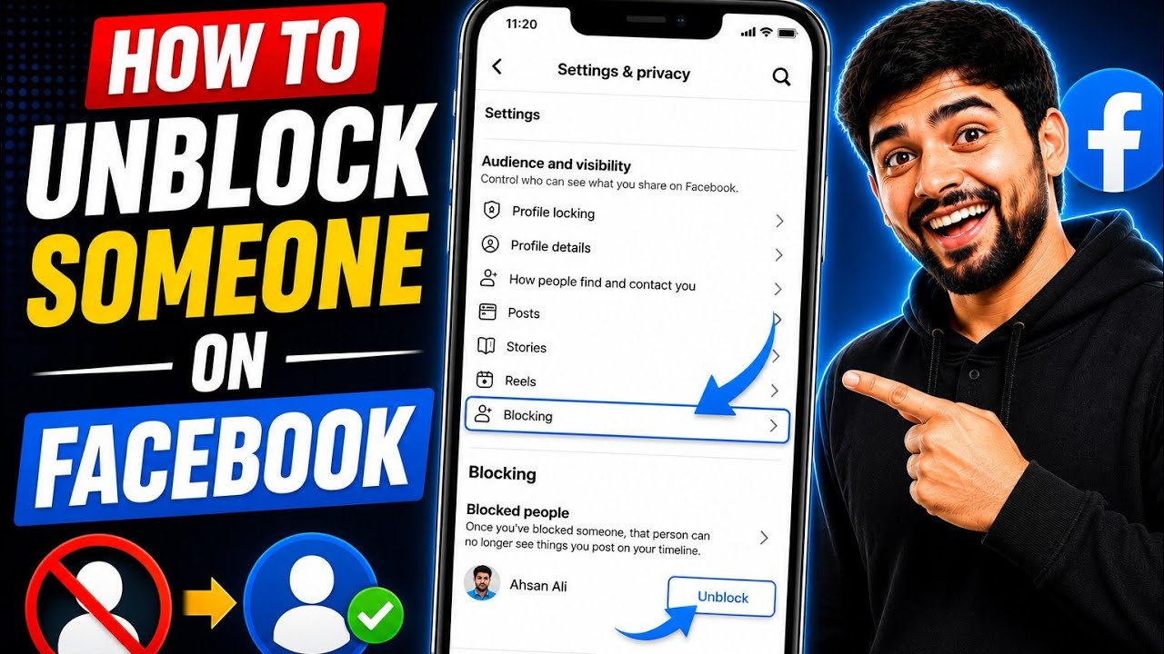 How to Unblock Someone on Facebook | Step-by-Step Guide 🔓 #hindi #urdu 