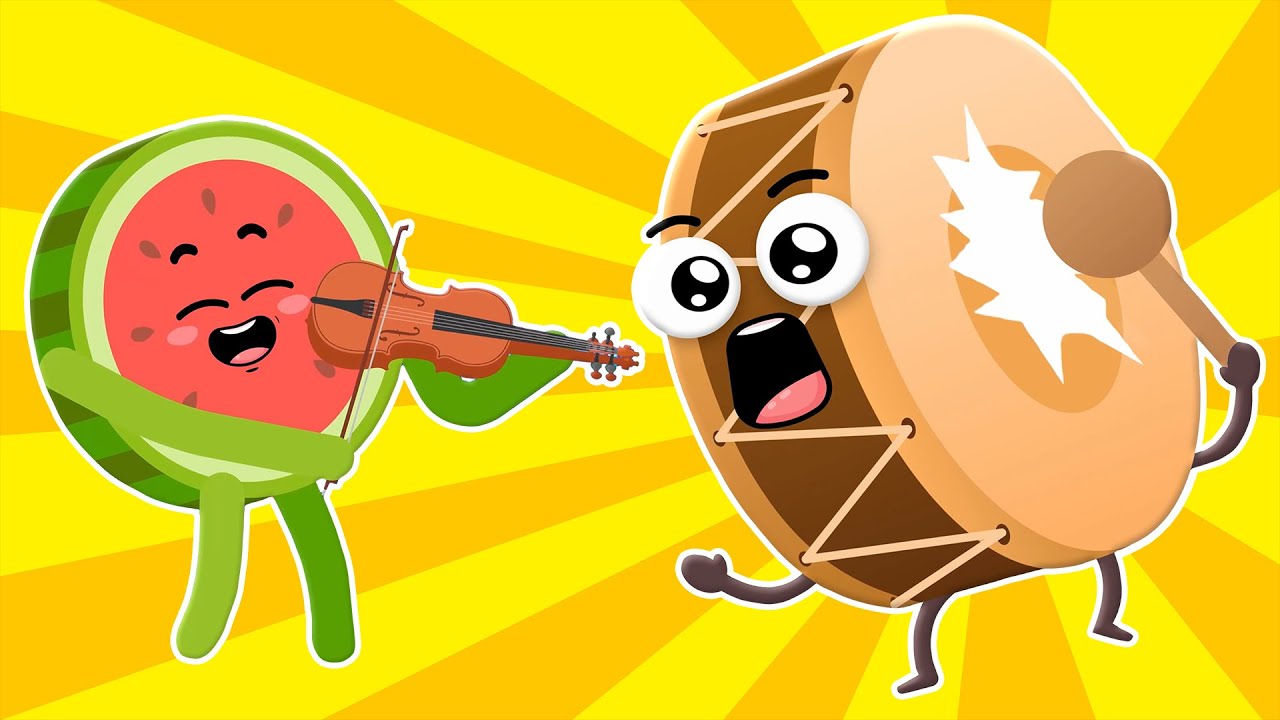 🥁 M&uuml;zik Aletleri D&uuml;ğ&uuml;ne Gitmiş 🎻 |&nbsp;Kıpır Kıpır Dans Şarkısı | &Ccedil;uf &Ccedil;uf &Ccedil;ocuk Şarkıları