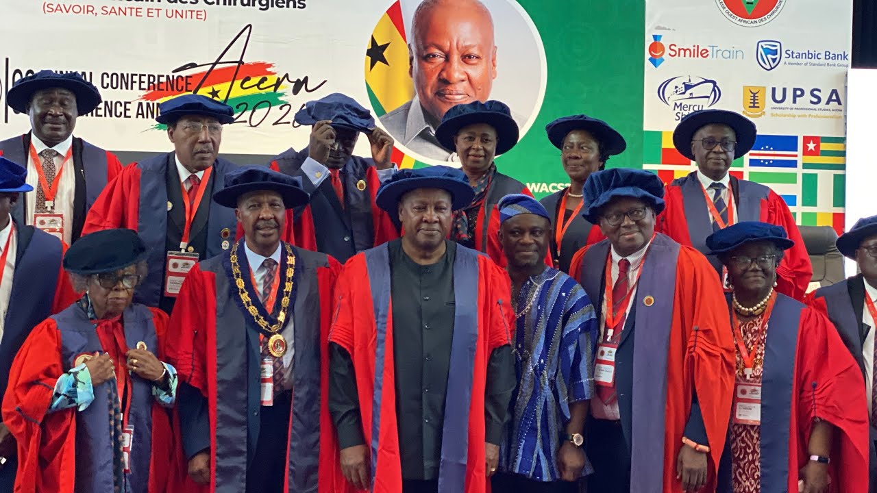 🔥💯H. E John Mahama Honored as Grand Patron of West African College of Surgeons | WACS Recognition
