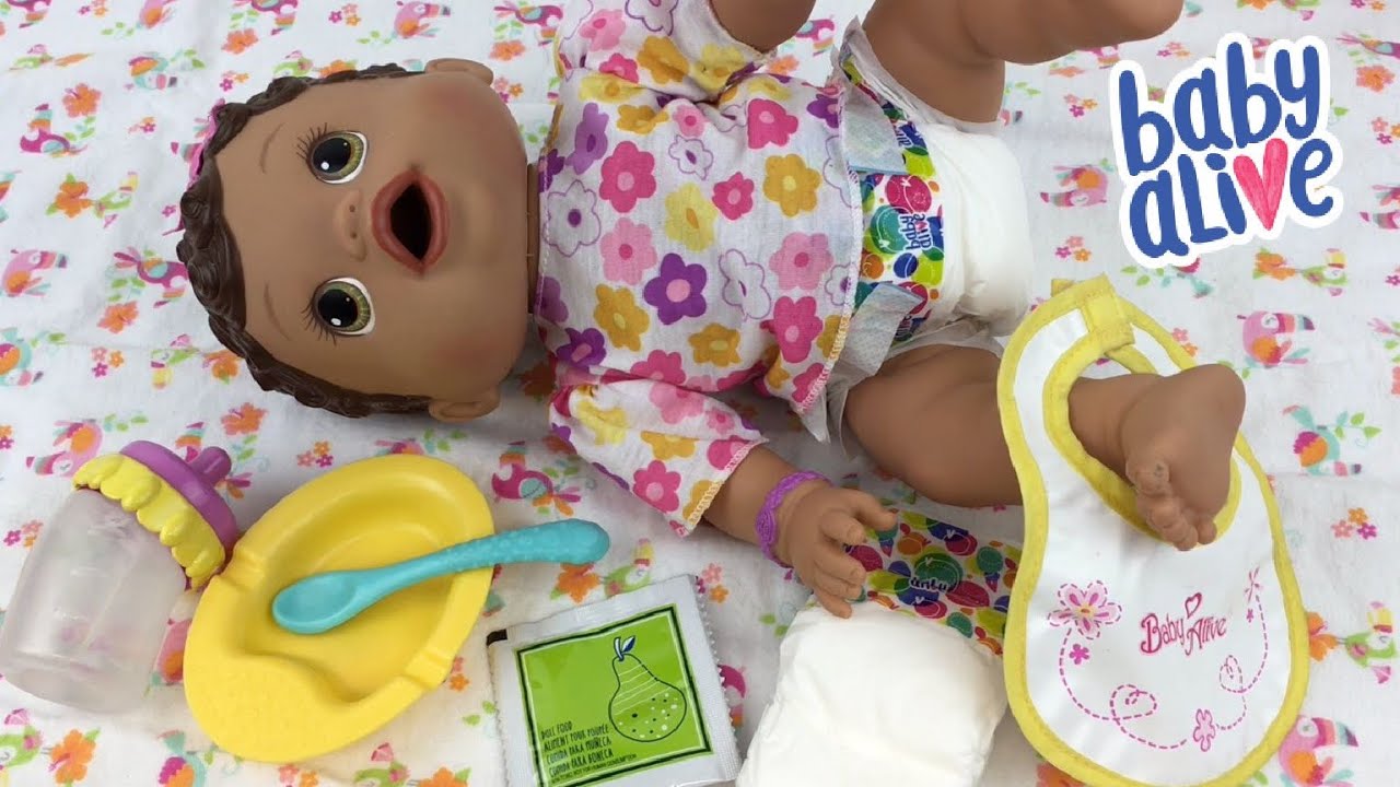 Fun With Baby Alive — Vlogmas 2020 Day 2 — Feeding Changing Time Doll Olivia Pears Food