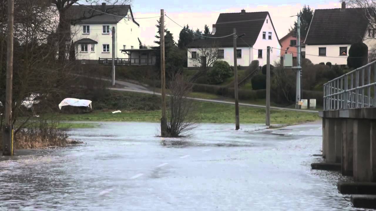 Hochwasser in der Oberlinder Flutmulde - 20.12.2014