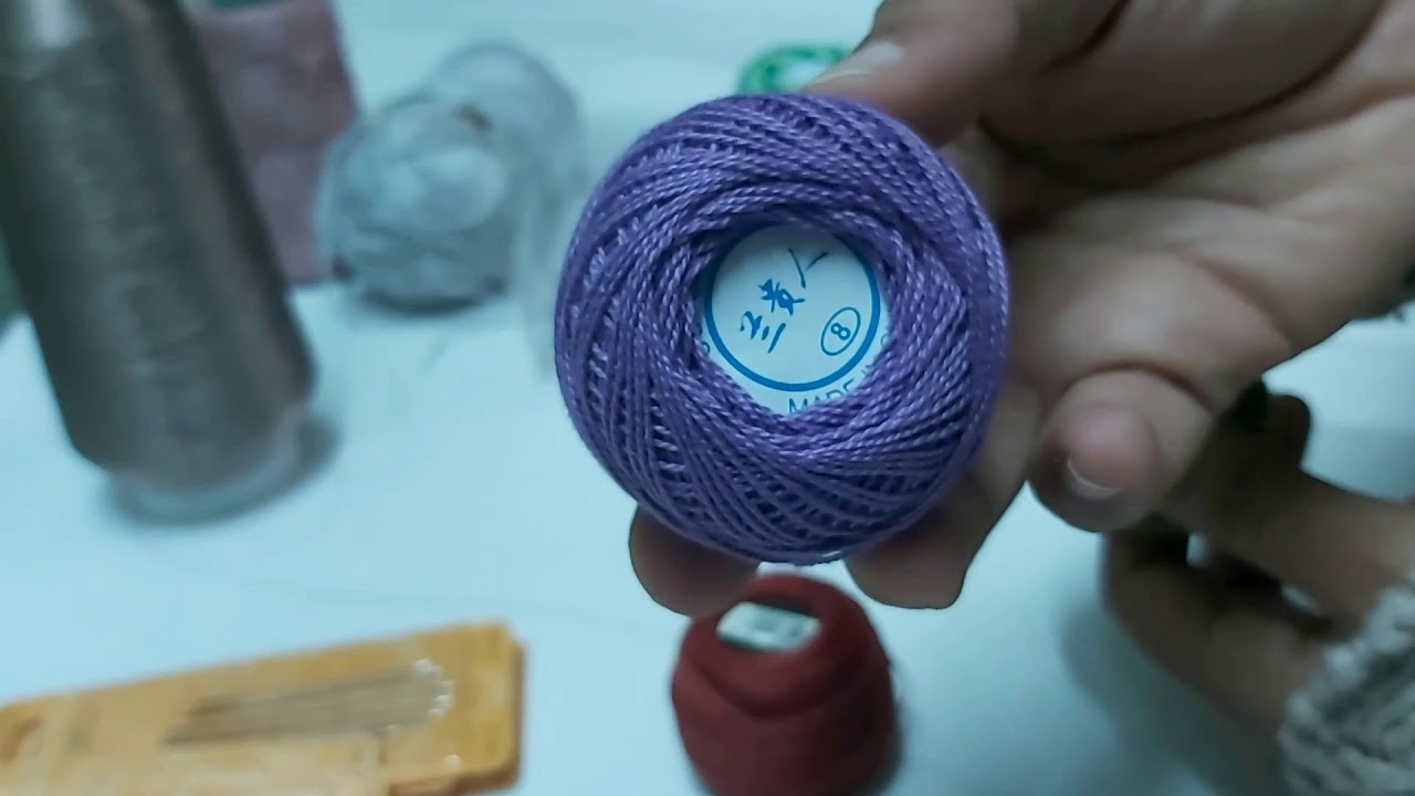 تعليم التطريز للمبتدئين أنواع الخيوط المختلفة (embroidery threads )
