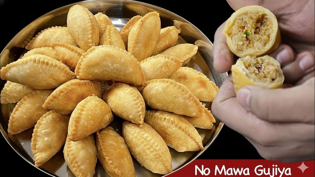 🌾🥟 गाँव की चने की दाल की गुजियादेसी स्वाद और परंपरा की मिठास🔥🏡