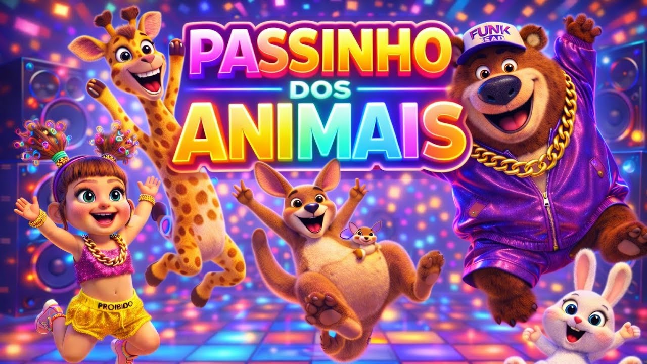  👉 FUNK DOS ANIMAIS com LiLi e BaLu /Música Infantil para Dançar🎉