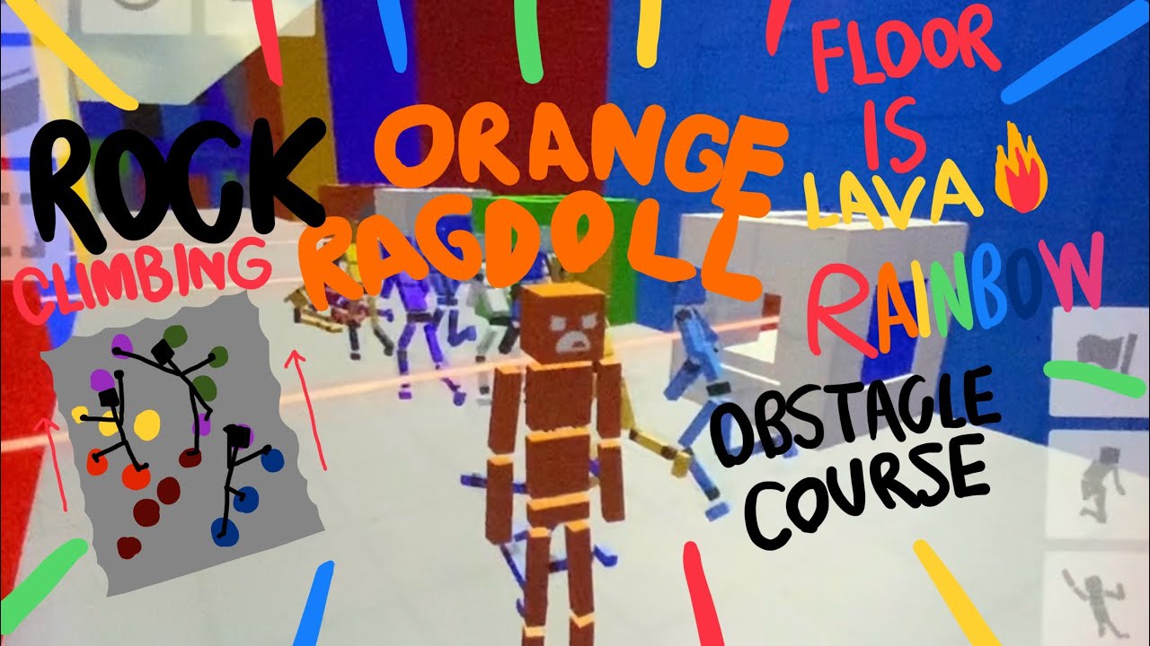 Fun With Ragdolls (The Game) I WENT ROCK CLIMBING!🧗‍♀️And played FLOOR IS LAVA🔥🌋and RAINBOW OBBY!🌈