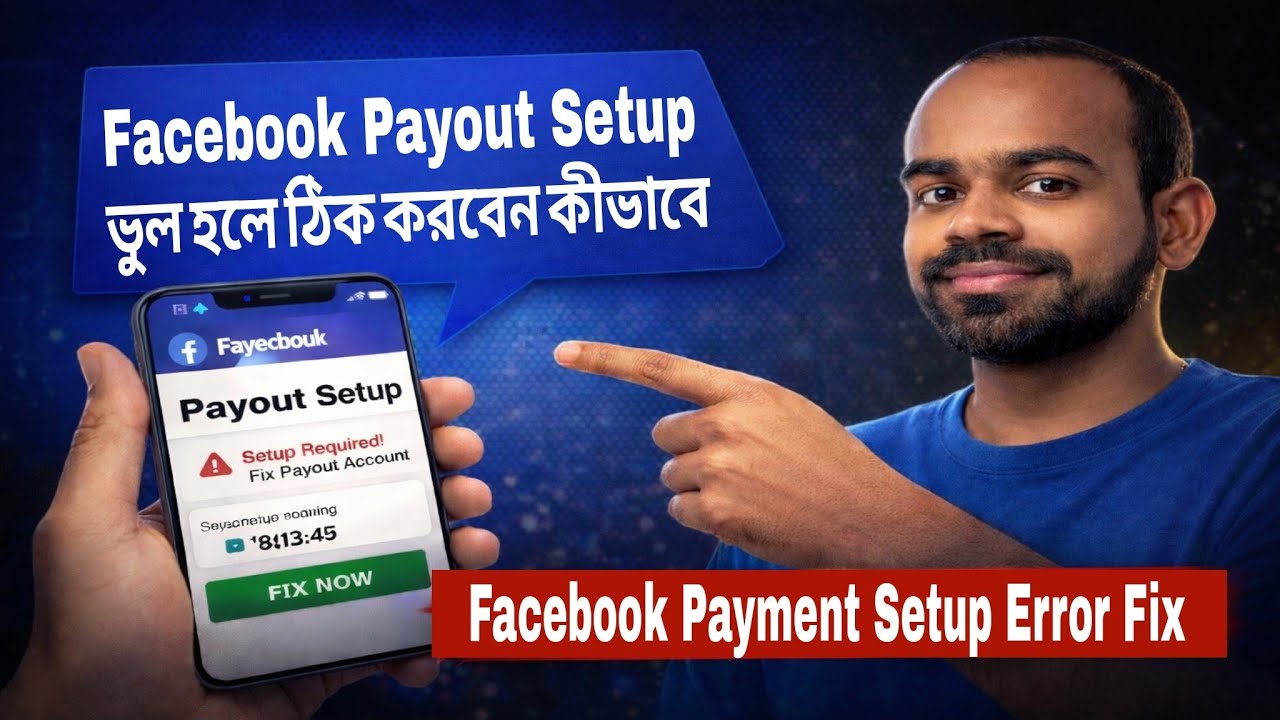 Facebook Payout Setup ভুল হলে ঠিক করবেন কীভাবে? | Facebook Payment Setup Error Fix