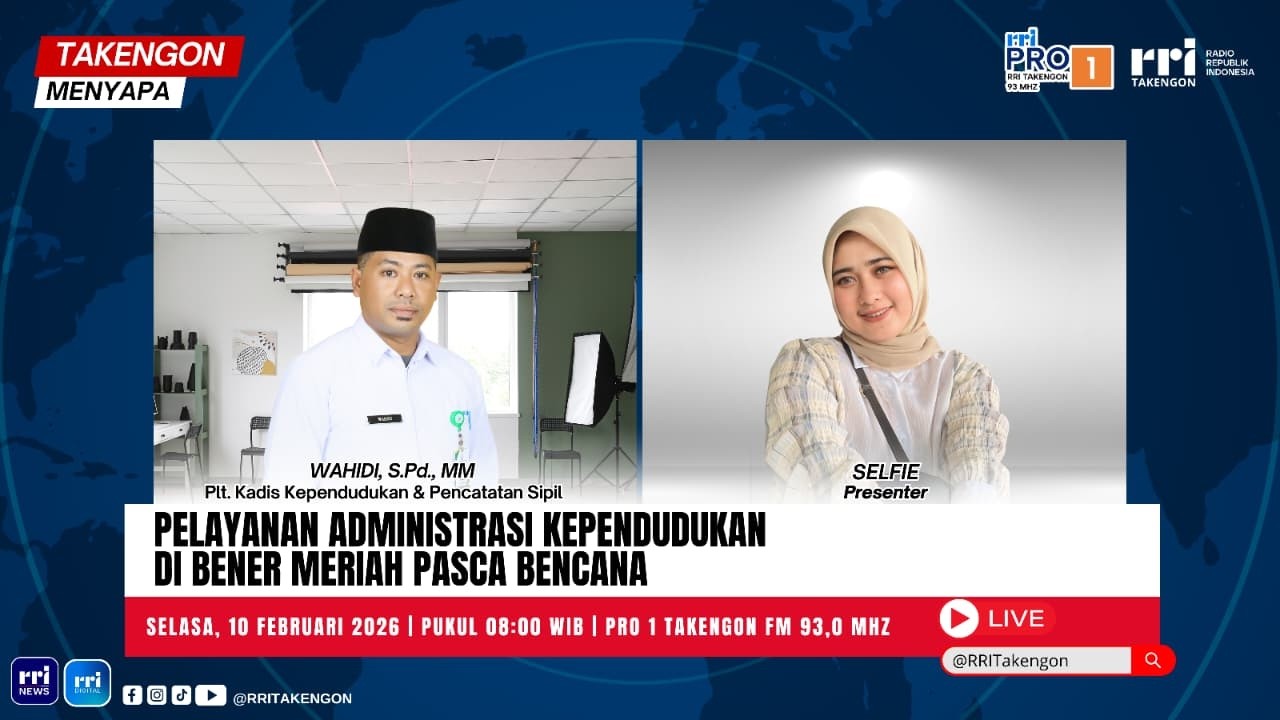 TAKENGON MENYAPA | RRI TAKENGON || SELASA, 10 FEBRUARI 2026